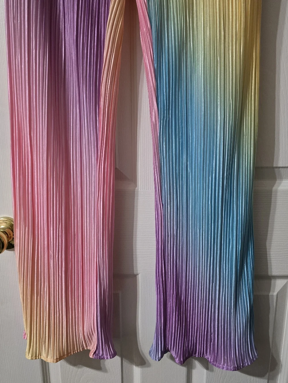 Dressed in LALA |  Rainbow Daydream Matching Plissé Set, Baggy Fit, EUC! - Picture 11 of 16